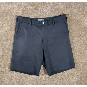 Peter Millar Crown Sport Mens Black Performance Golf Shorts Size 35 Polyester
